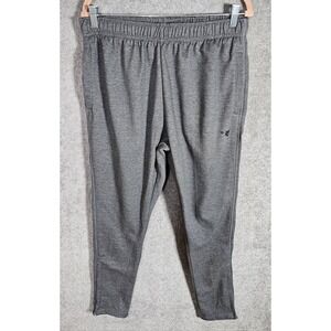 Pony Brand Sweatpants Mens Size Medium Gray Pockets Drawstring Ankle Zip
